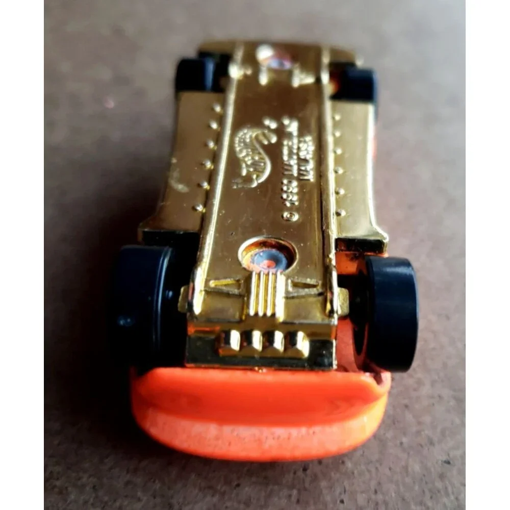 2003 How Wheels Track Aces SPEED BLASTER 10/10 Fluorescent Orange Gold Y5 LOOSE